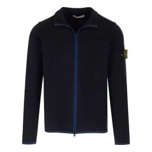 Stone Island Black Jacket With Iconic Logo Patch - NWT